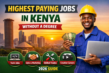 Highest Paying Jobs in Kenya without a Degree in 2026
